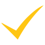 Yellow checkmark from QACV Consulting logo