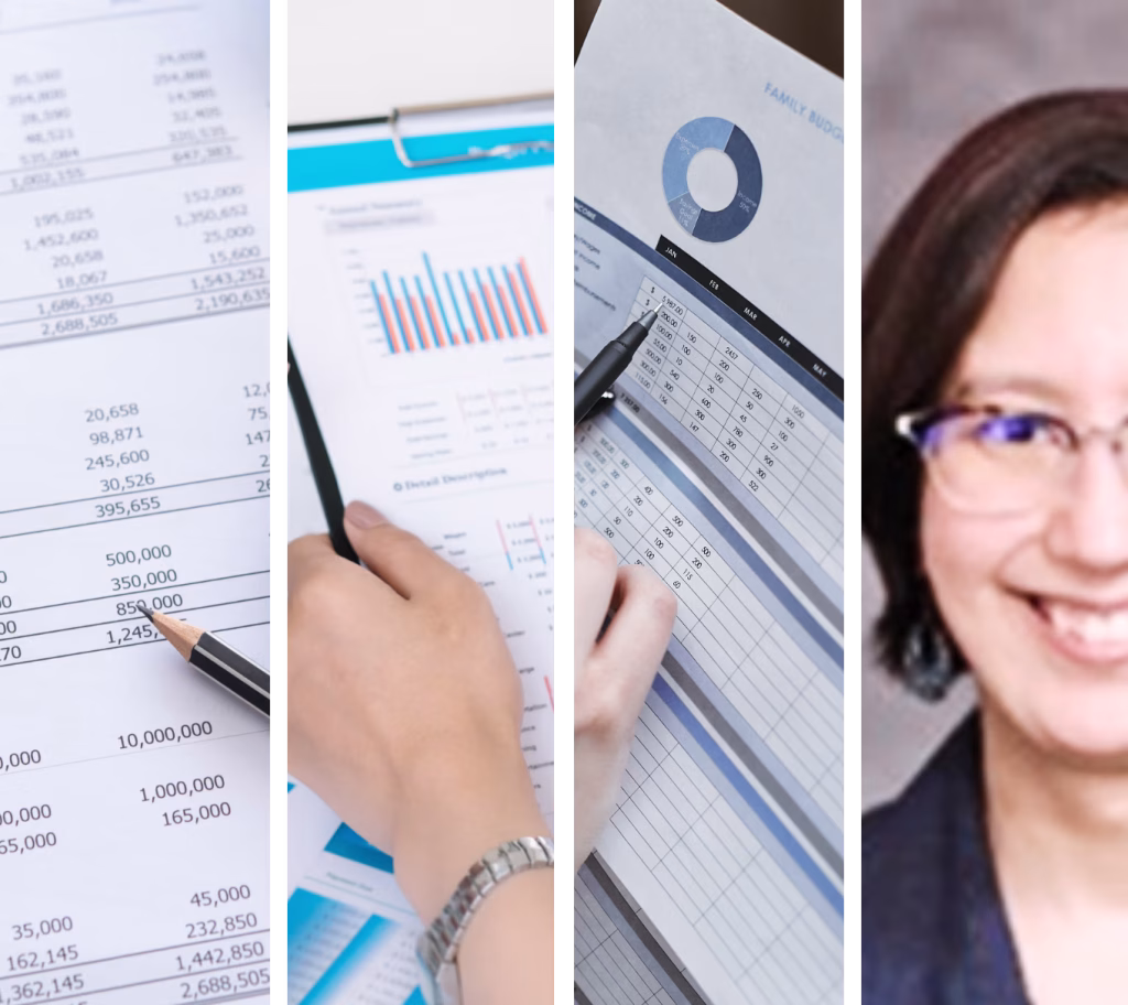 photo collage including headshot of Melanie Willis